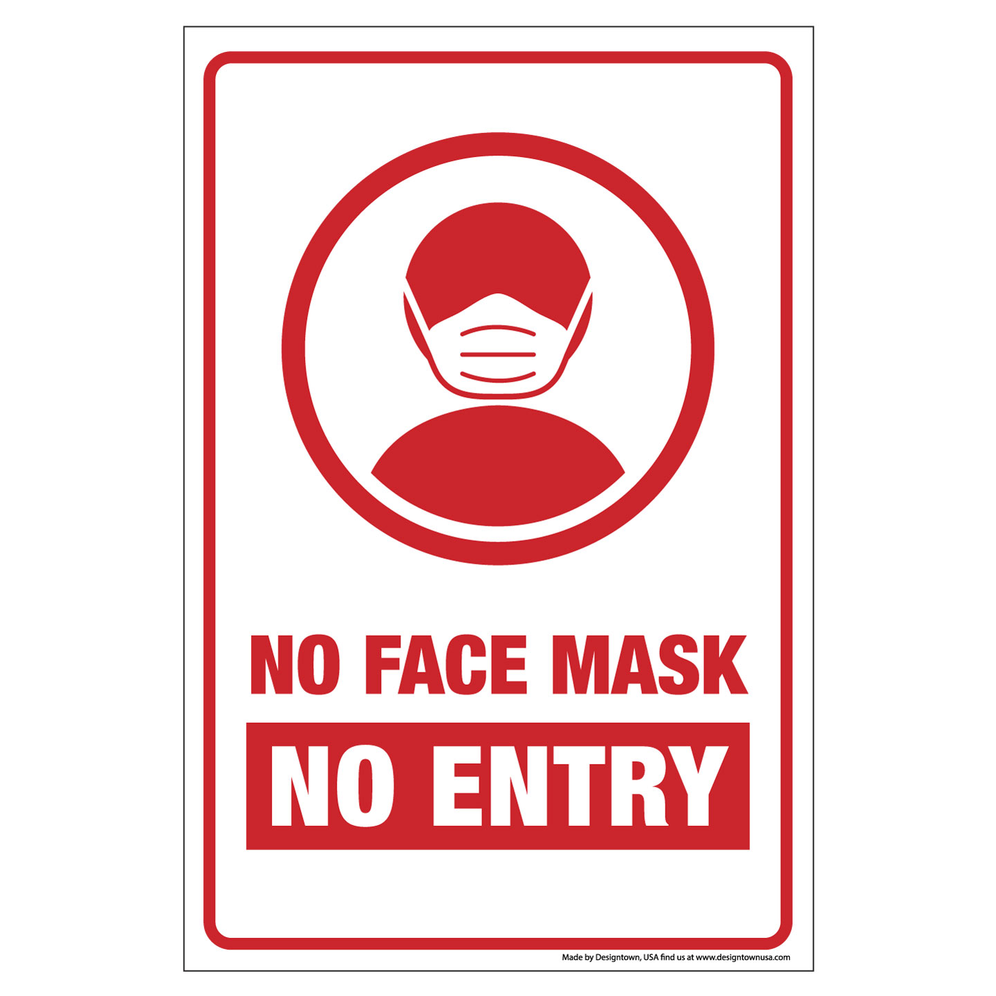 No Mask No Entry Signage